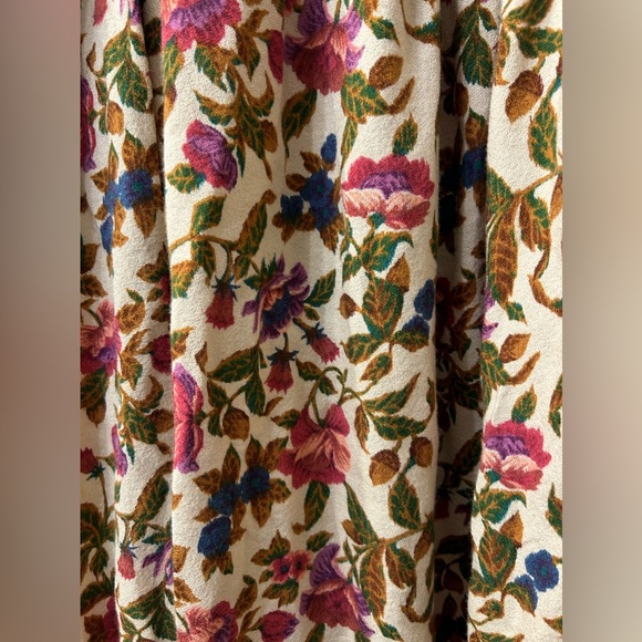 Susan Bristol flowered vintage skirt sz 12 - Picture 4 of 4